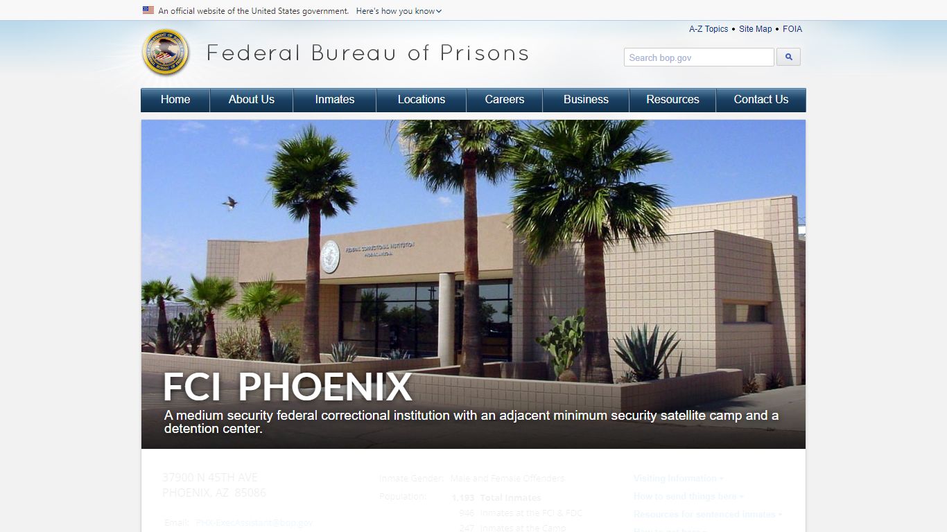 FCI Phoenix - Federal Bureau of Prisons